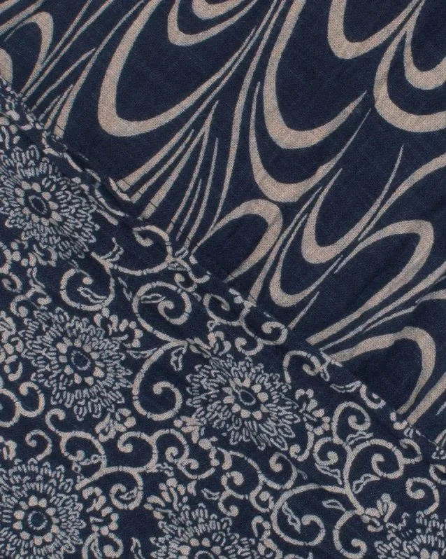 Indigo Dyed Japanese Scarf — Orient Linen Co.